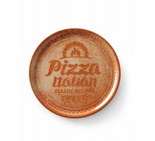 Pizza plate Recipe Collection Brick Red, HENDI, Red, ø330mm, 778944