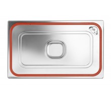 Lid for GN containers with silicone rim, HENDI, Profi Line, GN 1/1, 530x325mm, 802601