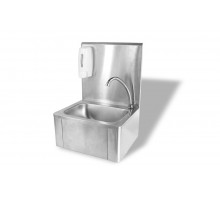 Kitchen sink – with knee-operated faucet, HENDI, 400x335x(H)570mm, 810309