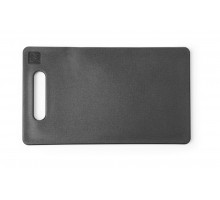 Cutting board with handle, HENDI, Black, 250x150mm, 826478