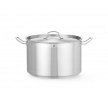 Vidējs katls ar vāku, HENDI, Profi Line, 23,5L, ⌀360x(H)230mm, 831700