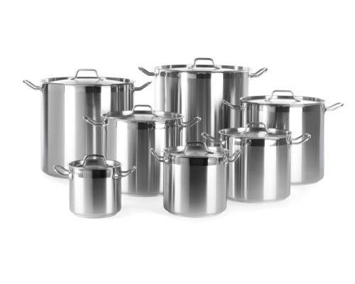 Stew pan high - with lid, HENDI, Profi Line, 3L, ⌀160x(H)150mm, 832004