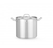 Stew pan high - with lid, HENDI, Profi Line, 10L, ⌀240x(H)220mm, 832400