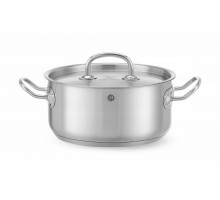 Stew pan low - with lid, HENDI, Kitchen Line, 2,9L, ⌀200x(H)95mm, 836019