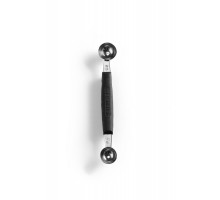 Melon scoop double, HENDI, ø 22-25 mm, Black, (L)165mm, 856000