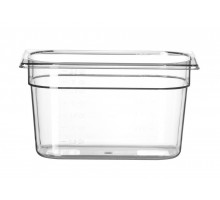Container GN 1/4 polycarbonate, HENDI, Profi Line, GN 1/4, 4L, Transparent, 265x162x(H)150mm, 861615