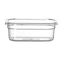 Container GN 1/4 polycarbonate, HENDI, Profi Line, GN 1/4, 2,8L, Transparent, 265x162x(H)100mm, 861622