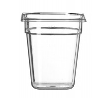Container GN 1/6 polycarbonate, HENDI, Profi Line, GN 1/6, 3,4L, Transparent, 176x162x(H)200mm, 861707