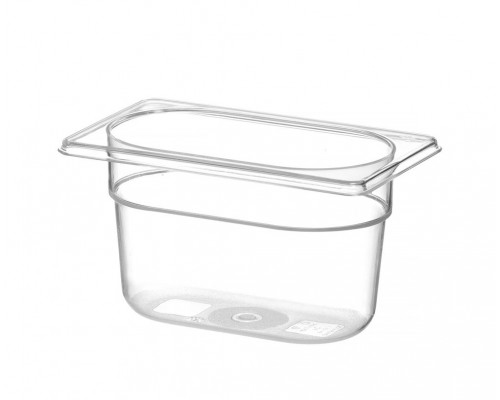 Container GN 1/9 polycarbonate, HENDI, Profi Line, GN 1/9, 1L, Transparent, 176x108x(H)100mm, 861820