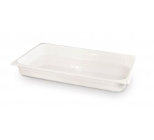 Container GN 1/1 white polycarbonate, HENDI, GN 1/1, 9L, White, 530x325x(H)65mm, 862285