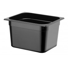 Container GN 1/2 black polycarbonate, HENDI, Profi Line, 12,5L, Black, 325x265x(H)200mm, 862407
