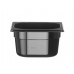 Container GN 1/6 black polycarbonate, HENDI, Profi Line, GN 1/6, 1,6L, Black, 176x162x(H)100mm, 862728