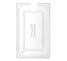 Lid for GN containers with sous vide stick recess, HENDI, GN 1/1, Transparent, 530x325mm, 864203