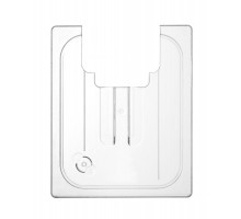 Lid for GN containers with sous vide stick recess, HENDI, GN 1/2, Transparent, 265x325mm, 864234