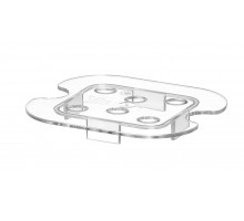 Perforated drip shelf for GN containers polycarbonate, HENDI, Profi Line, GN 1/6, Transparent, 118x106mm, 868577