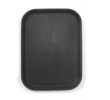 Serving tray, rectangular, non-slip, black, HENDI, 255x355mm, 878118