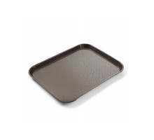 Polypropylene fast food tray, small, HENDI, Brown, 265x345x(H)20mm, 878743