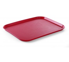 Polypropylene fast food tray, large, HENDI, Red, 350x450x(H)20mm, 878811