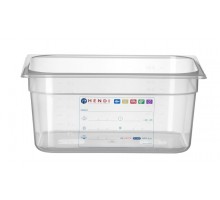 Container GN 1/2 HACCP, HENDI, GN 1/2, 9,5L, Transparent, 325x265x(H)150mm, 880166