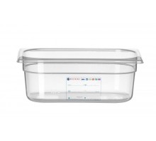 Container GN 1/4 HACCP, HENDI, GN 1/4, 2,8L, Transparent, 265x162x(H)100mm, 880371