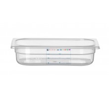 Container GN 1/4 HACCP, HENDI, GN 1/4, 1,8L, Transparent, 265x162x(H)65mm, 880388