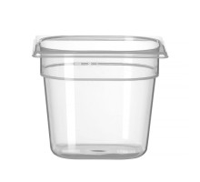 Container GN 1/6 polypropylene, HENDI, Profi Line, GN 1/6, 2,4L, Transparent, 176x162x(H)150mm, 880418