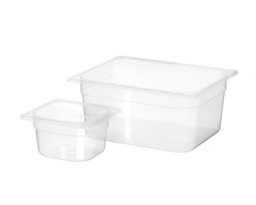 Container GN 1/6 polypropylene, HENDI, Profi Line, GN 1/6, 1,6L, Transparent, 176x162x(H)100mm, 880425