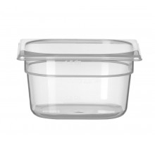 Container GN 1/6 polypropylene, HENDI, Profi Line, GN 1/6, 1,6L, Transparent, 176x162x(H)100mm, 880425