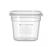 Container GN 1/6 HACCP, HENDI, GN 1/6, 2,4L, Transparent, 176x162x(H)150mm, 880463