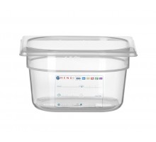Container GN 1/6 HACCP, HENDI, GN 1/6, 1,6L, Transparent, 176x162x(H)100mm, 880470