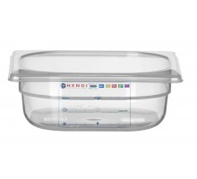 Container GN 1/6 HACCP, HENDI, GN 1/6, 1L, Transparent, 176x162x(H)65mm, 880487