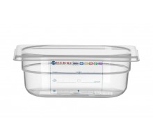 Container GN 1/9 HACCP, HENDI, GN 1/9, 0,6L, Transparent, 176x108x(H)65mm, 880562