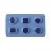 Ice cube mould gem-shaped, Bar up, Blue, 2 pcs., 190x105x(H)30mm, 679012