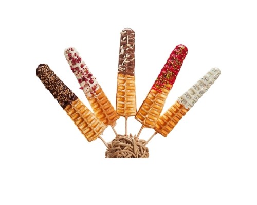 Wooden sticks waffle iron - professional kitchen product Neumärker