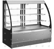 Витрина кондитерская kвк-1305м открытая люкс серый матовый