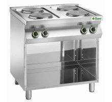 электрическая плита с 4 открытыми элементами