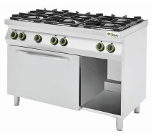 Плита с 6 газовыми конфорками с газовой духовкой и грилем