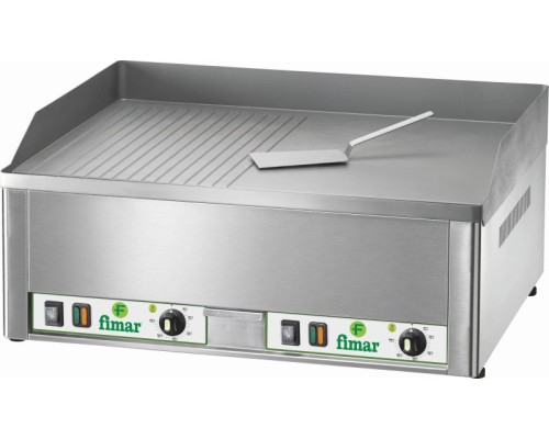 Фритюрница верхняя двойная гладкая с рифлением 3 фазы - профессиональное оборудование Fimar