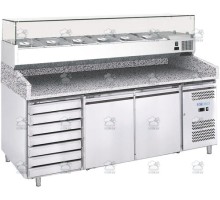 Aukstuma picas galds ventilējams -2+8°C 390 l