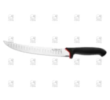 Breaking knife scalloped edge 25 cm, black