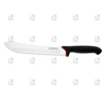 Breaking knife scalloped edge 24 cm, black