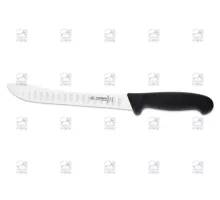 Нож для снятия кожи с рифлёной кромкой 21 cm, чёрный