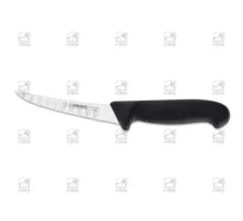 Boning knife scalloped edge 13 cm, black