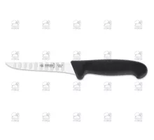 Boning knife scalloped edge 13 cm, black