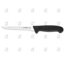Boning knife scalloped edge 16 cm, black