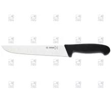 Butcher knife scalloped edge 21 cm, black