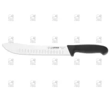 Steak knife scalloped edge 24 cm, black