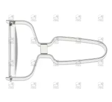 Peeler, metal, plane edge, 9 cm, Giesser, 8249 m 9