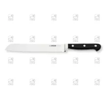 Bread knife, wavy edge, black, Giesser, 8260 w 20