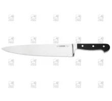 Chef's knife, wavy edge, wide, black, Giesser, 8280 w 25